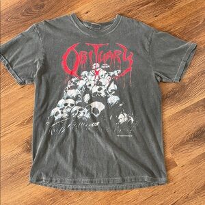 Obituary Graphic Men's Black T-Shirt
